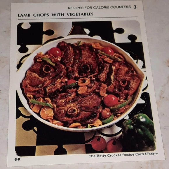 The Betty Crocker Recipe Card Library REPLACEMENT CALORIE COUNTER CARD 1971 - Picture 1 of 1